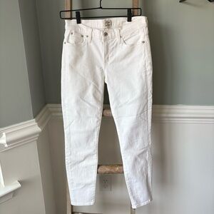 J. Crew Toothpick White Jeans Sz 27 - 1761